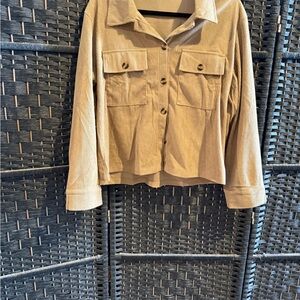 Women's Tan Corduroy Jacket